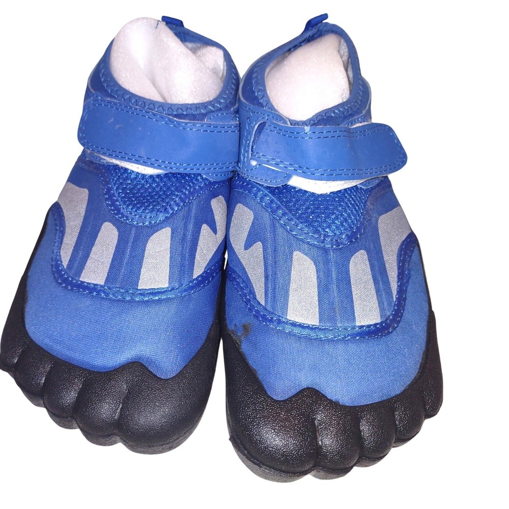 Blue Five Toe Water Shoes Kids Toddler Size 9 Barefoot Style Aqua Socks Sun Logo